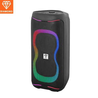 Dual 6.5'' Woofer 2-Way 60W Party Music Box Encore Essential 2 Bluetooth Illuminated Party Speaker with RGB Flash Led and Remote