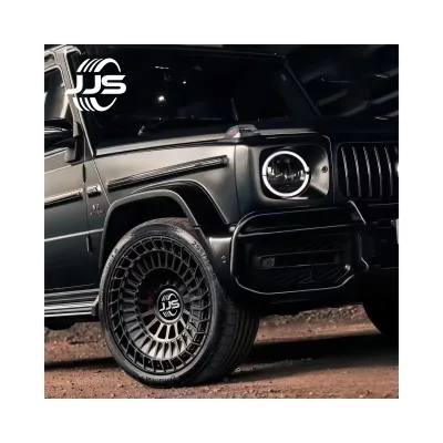 JJSEES New Forged Deep Dish Concave Alloy Wheels 18-22 Inch Black Off-road Rims for Mercedes for G Class G500 AMG G63