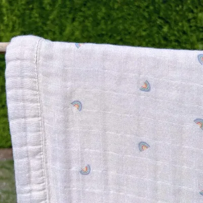 47-Inch Eco-Friendly Multifunctional Baby Toddler Blanket Custom Printed 4-Layer Bedding for Kids