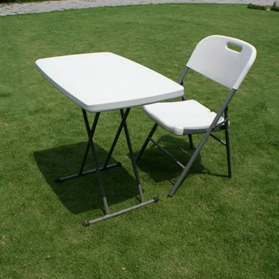 Popular High Quality Plastic Chair And Table Hdpe 6Ft White Folding Table And Chairs Set For Event