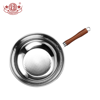 kitchen single handle pan cook low MOQ chinese cooking pan