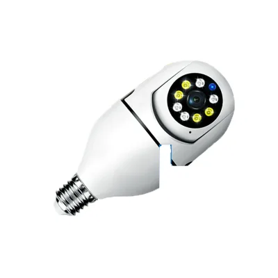 360 Degree Home Security Cameras Wireless 2.4GHz WiFi Light Bulb Camera 2MP Indoor for Home Camera System, Motion Detection