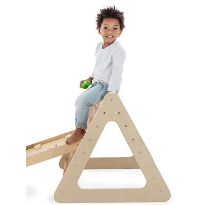 1/6 Montessori Climbing Triangle 2 in 1 With Ramp Foldable Adjustable Pickler Triangle