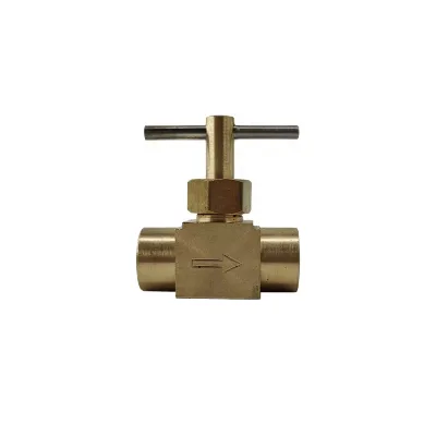 Brass Needle Valve Manual NPT Thread for in Line 150 psi 1/4 Female to Female