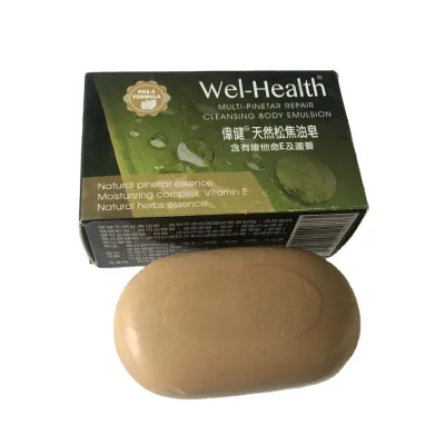 2025 Hot Selling Naturally Nourishing Aloe and Vitamin E Enriched Organic Pine Tar Soap for Deep Moisturization and Purity
