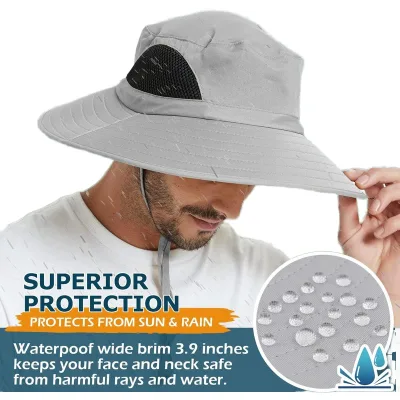 Hot Selling Hiking Unisex Bucket Hat Kids China Wide Brim Made Polyester Puff Digital Printing Methods Fishing Beach Use