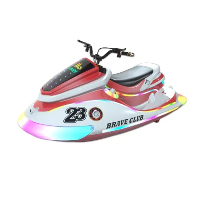 HUAQIN Motorboat Ride II Electric Jetski Style Amusement Ride with Continuous Bubbles