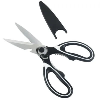 High Quality Stainless Steel Multi-Functional Kitchen Scissors Low Price Meat Scissors with Plastic Handle Cutting Tool