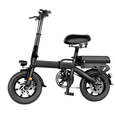 Hot Sale 48v 500W Folding Electric Bicycles for Men 14 Inch Electric Bikes Explosion-Proof Tires Power Supply Lithium Battery