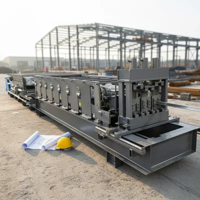 Light Studs Roof Truss Purlin Machine Supplier C Shape Steel Strut Channel Roll Forming Machine