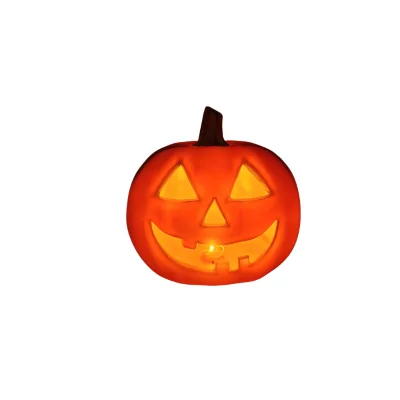 Plastic Pumpkin Halloween Pumpkin LED Light Festival Ornament Party Decoration Hallow-out Plastic Props