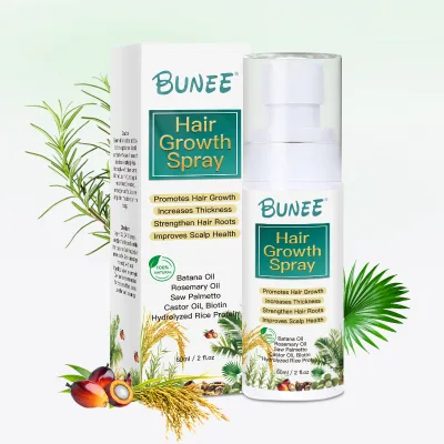 Private Label DHT Hair Repair Hair Growth Oil Black Women Products Hydrolyzed Rice Protein Rosemary Oil Hair Growth Serum Spray