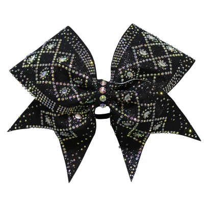 Fashion Wholesales Hot Sales Logo Can Be Customized Kids Cheerleading Hair Bow Basketball Baby Glittery Bling Party Hair Bows