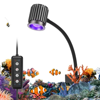 New Arrival LED Marine Aquarium Light Coral Marine Aquarium Light UV Spectrum Intelligent Dimming Timer Clip-on Light