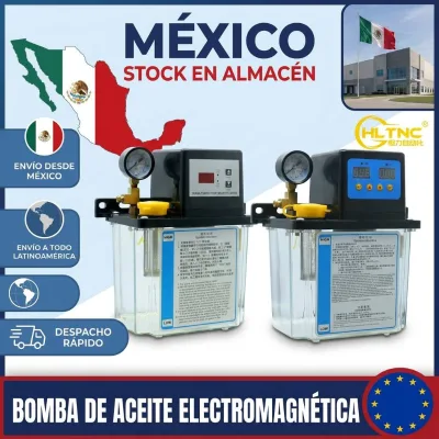 Mexico Stock Electromagnetic Oil Pump 1.0L/2.0L 110V/220V 50ml/min Automatic Lubrication Pump for CNC Lathe Milling Machine
