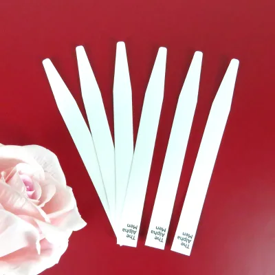 Printed Gold Logo  Black White Special Paper Perfume Tester Strips Fragrance Holder Blotter Custom