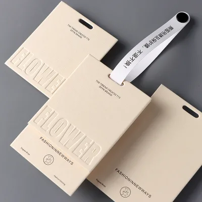 Garment Label Tags Accessories Custom Logo Hanging Name Hand Made Label String Tags Personalized Paper Clothing Tag