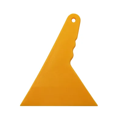 Yellow Triangle Plastic Ergonomics Handle Personalized Vinyl Squeegee Wholesale Car Wrap Tools