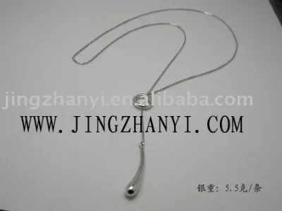 925 Silver Necklaces, Necklace with Drop Pendant