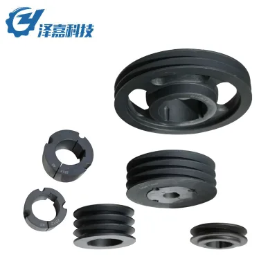 2AK22 V Pulley SPA V-Belt Pulley Sheave Double Grooved Steel Timing Pulley with 2517 Taper Bushing 255.5 mm OD OEM Customizable