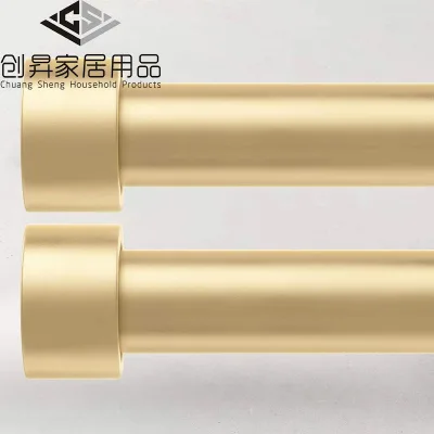 Hot Modern Classic Long Wrought Iron Curtain Rod in Black Carbon Steel Suitable for Home and Commercial Use