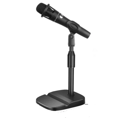 Multi-Function Desktop Microphone Stand Adjustable Table Mic Stand with Phone Holder