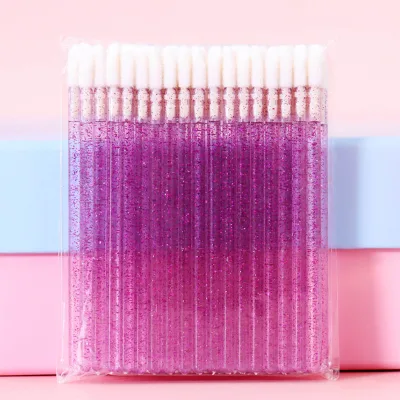 Essential Disposable Lip Gloss Applicator Wand Eyelash Cleaning Brush Mascara Tool Makeup Care for Lipstick & Eyelashes