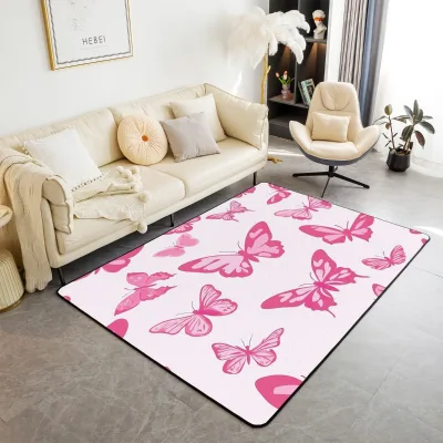 Innovative Circular Printed Area Carpet Easy-to-Maintain Anti-Slip Folding Floor Mat Home Use Machine Washable Machine Made Teen