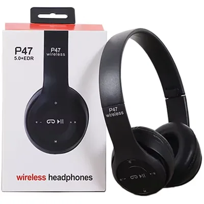 New High Quality Stereo P47 Wireless Headphone BT Gaming Headset Ear Mobile Phone Computer Audifonos AUX Line TF Card