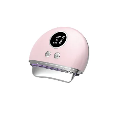 Electric Facial Guasha Tool for Lifting: 9-in-1 Microcurrent Heating Vibration Massage for Skincare Rejuvenation Instrument