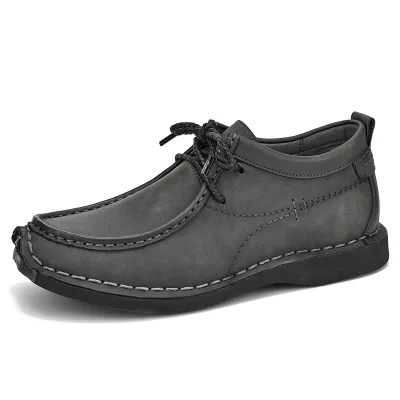 Handmade Leather Shoes Men Casual Sneakers Comfortable Driving Shoe Soft Flat Loafers Men Shoes Hot Sale Moccasins Tooling Shoe