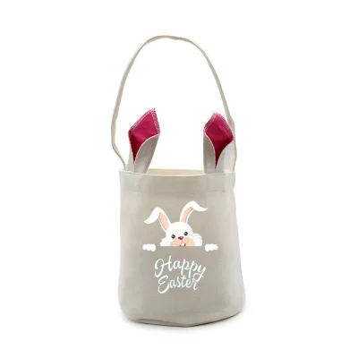 Sublimation Linen Easter Basket Easter Bunny Bags