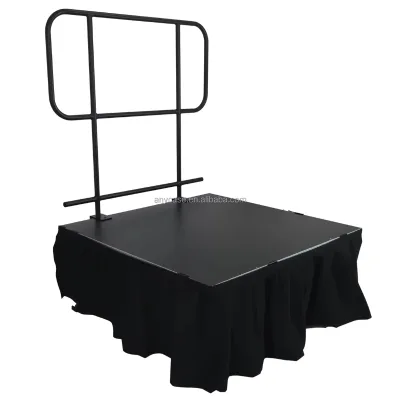 New Design Easy Folding Portable Aluminum Stage Performance Platform Carpet/Non-slip/Plexiglass Surface 750KG/sq.m Capacity Show