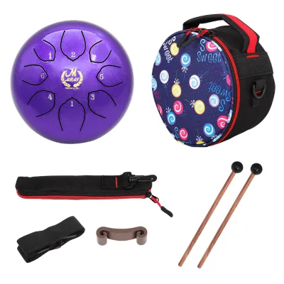 6-inch 8-tone C-tone Ethereal Drum Beginner's Steel Tongue Drum