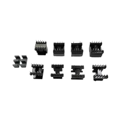 Original EE13 5+5 4+4 2+4 Pins 10/8/6P Mn-Zn PC40 Transformer Ferrite Magnetic Core Coil Skeleton Former Bobbin