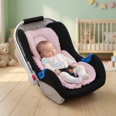 Best Seller Thick Shock Absorbing Polyester Fiber Removable Baby Basket Safety Seat Cushion Set Family Car Trip