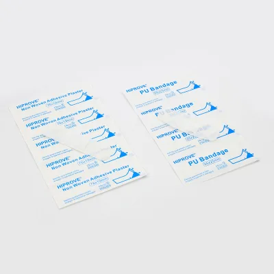 Waterproof Soft Wound Dressing PE Adhesive Far Infrared Disinfecting Medical Band-aid Hiprove Brand 4x6cm Size Class II