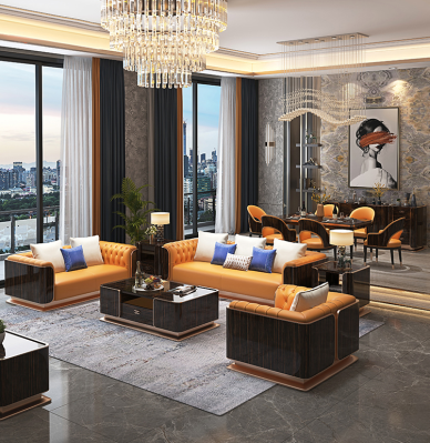 Latest Manufacturer Leather Sofa Seats Hotel Lobby Corner Leather Sofas Salon Living Room Sofa Luxury