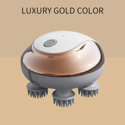 Smart Electric Scalp Massager Red Light Silicone Head Massager Full Body Relax Relieve Fatigue Hair Growth Massage Tool