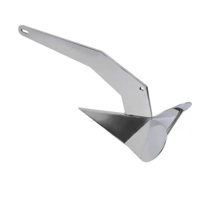 Premium Stainless Steel Triangle Mooring Anchor - Heavy Duty Marine Hardware for Secure Berthing