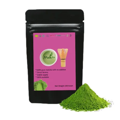 Wholesale Matcha Tea Uji Japan Shade Grown Ceremonial Organic Matcha Tea Powder
