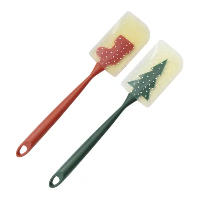 New Arrival Christmas Gift Silicone Kitchen Spatula Backing Tools Scraper Flour Mixing Spatula