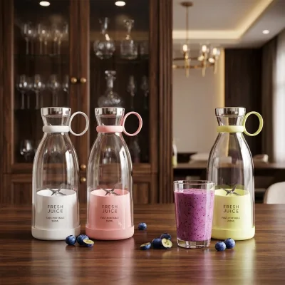 Portable USB Rechargeable Mini Electric Juicer Plastic PP Juice Fruit Milkshake Outdoor Juicer