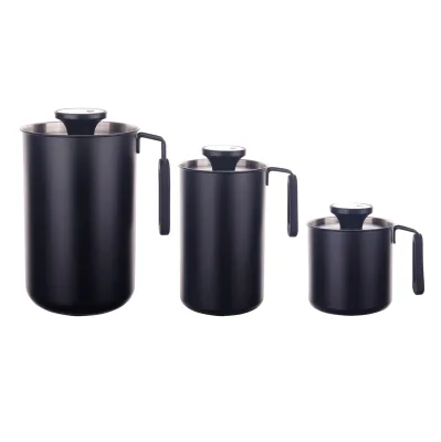 Stainless Steel Airtight Coffee Canister with Silicone Handle BPA Free Food Storage for Presents