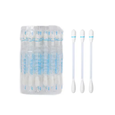 Alcohol Filled Swab Individual 50 Sticks of Alcohol Packed Best Selling Alcohol Liquid Filled Cotton Swabs Plus