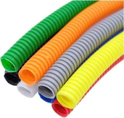 Customize Durable Electrical Conduit Pipe Flexible Corrugated Pipe 25mm Colorful Split Wire Loom Wiring Hose
