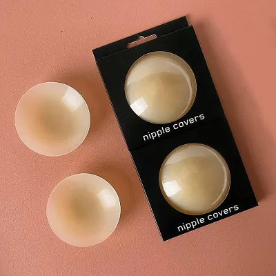 Wholesale Round Ultra-thin Invisible Traceless Solid Silicone Breast Patch Self-adhesive Breathable Anti-bump Nipple Cover