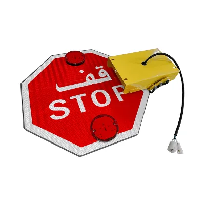 Factory Price Road Stop Lighted Sign Led Stop Signal School Bus Stop Signs and Dual Lights
