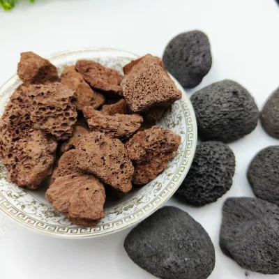 Factory Supplies Red Black Variegated Volcanic Rocks Horticultural Planting Soilless Cultivation