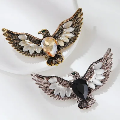 Fashion Brooches,New Style Vintage Eagle Wings Brooch From China